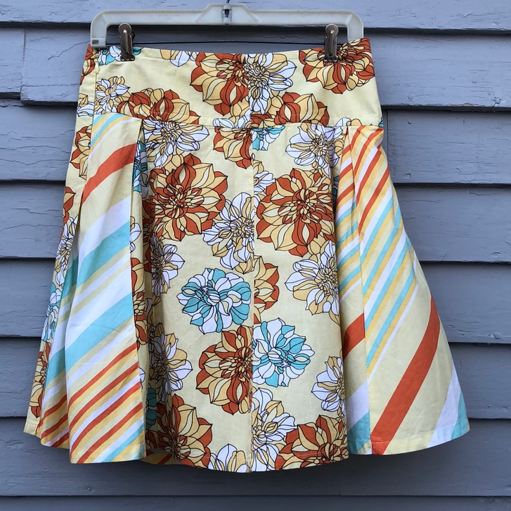 Fossil Flared Skirt Size 0 Bright Colors